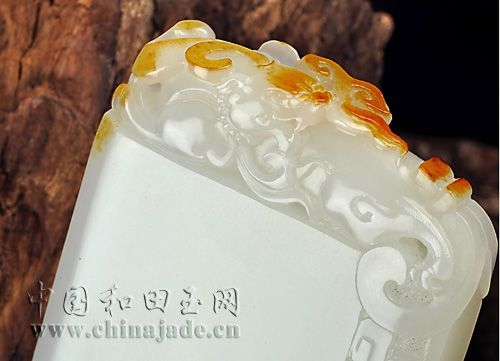 白玉子料-龍鳳呈祥（素牌）